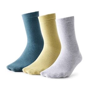 Organic Crew Socks - Blue & Gray, Womens M/L Wilfred Aritzia NEW